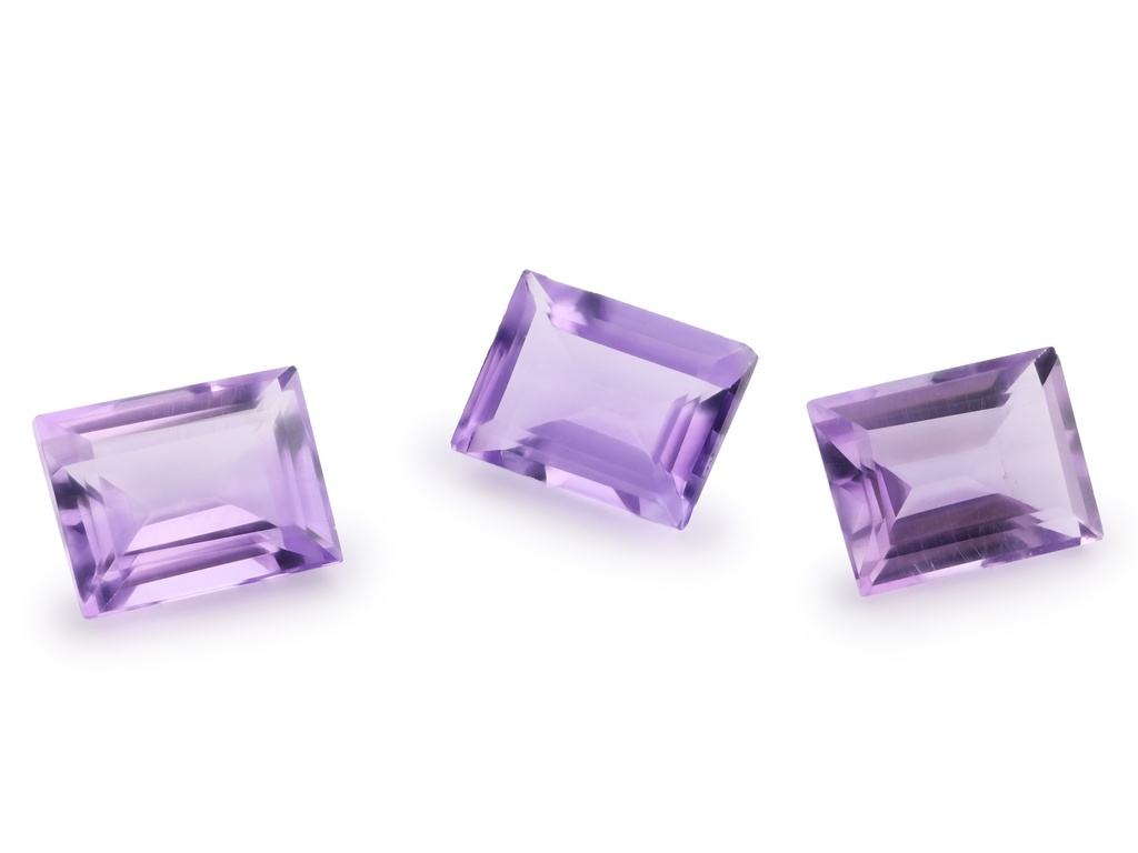 Amethyst 9x7mm Baguette Light Colour 