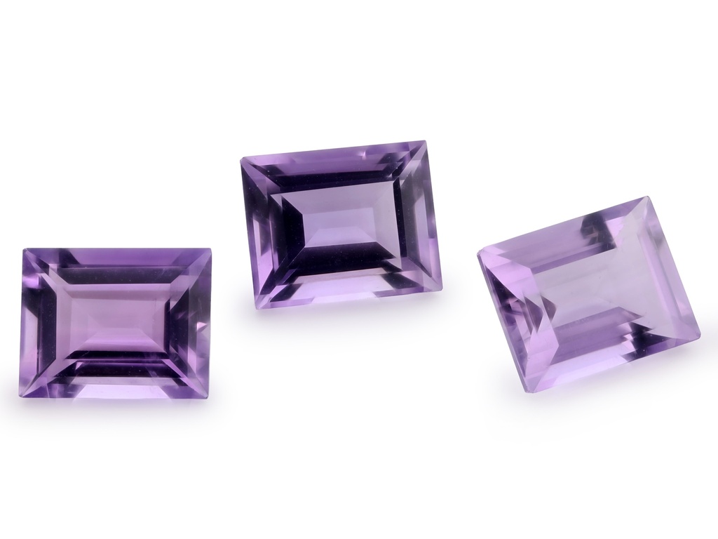 Amethyst 10x8mm Baguette Light Colour 