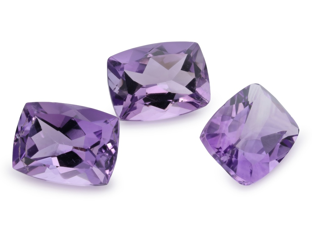 Amethyst 8x6mm Cushion Light Colour