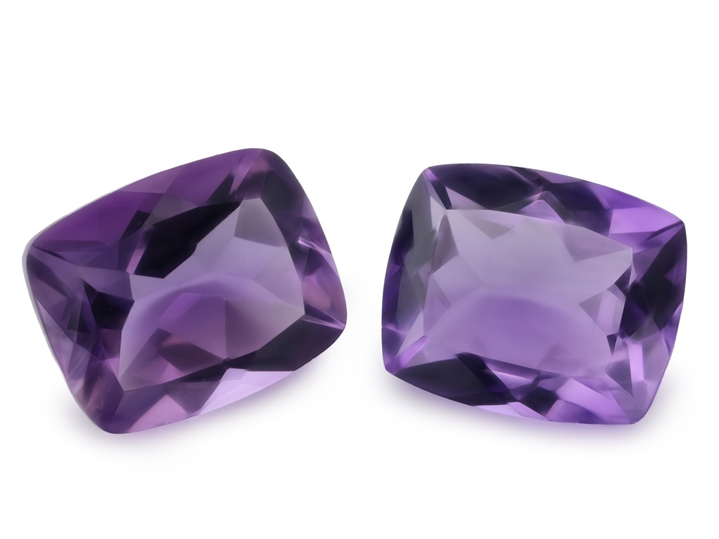 Amethyst 11x9mm Cushion Light Colour