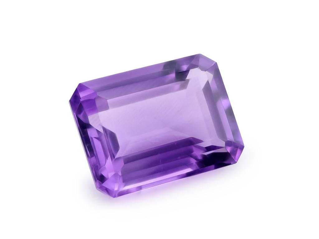 Amethyst 20x15mm Emerald Cut Light Colour 