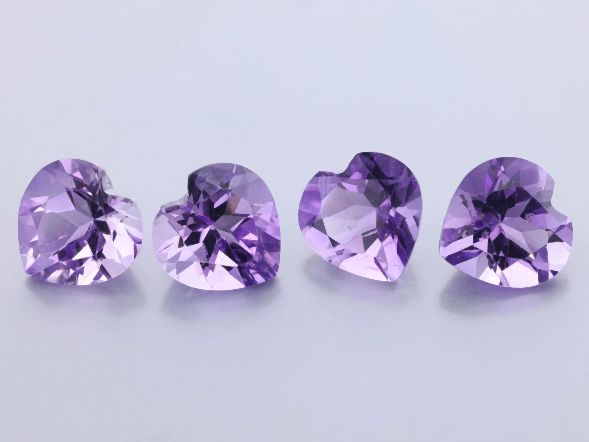 Amethyst 8.00mm Heart Shape Light