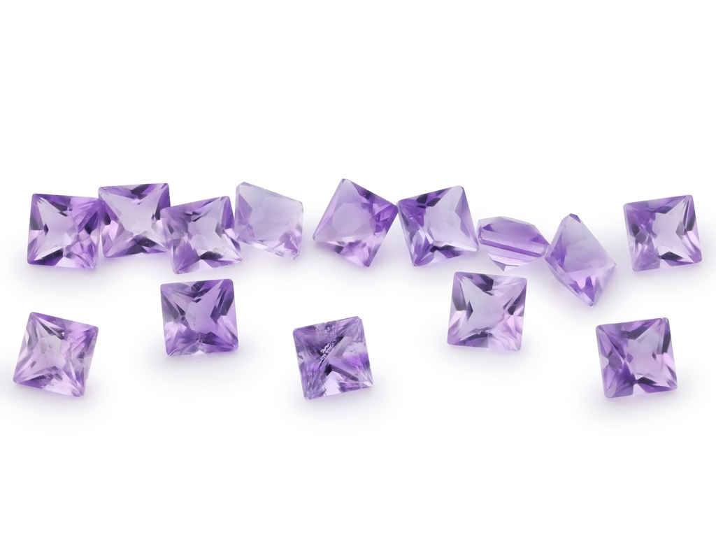 Amethyst 2.50mm Princess Cut Light Colour