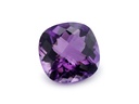 Amethyst 14mm Square Cushion Chequerboard Mid to Strong Colour
