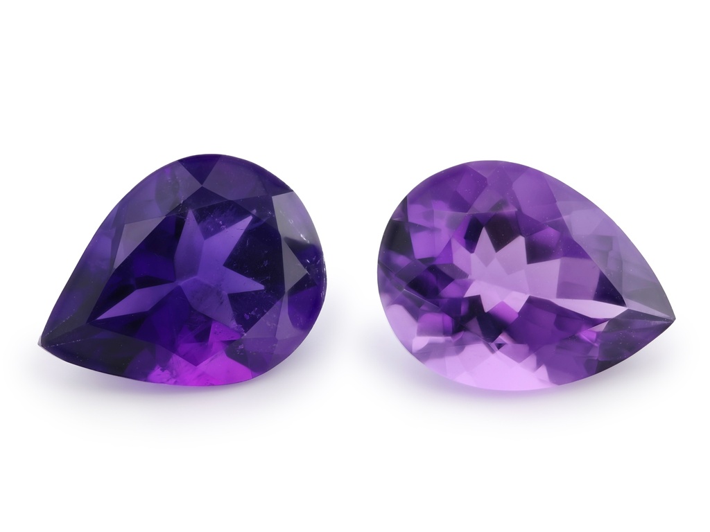 Amethyst 16x12mm Pear Shape Mid to Strong Colour 