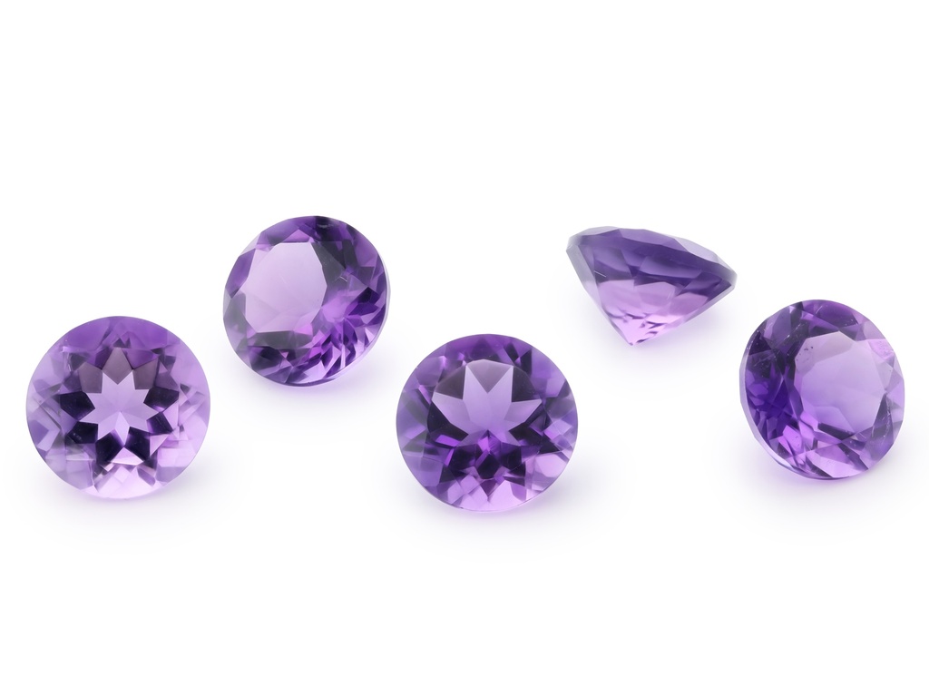 Amethyst 9.00mm Round Mid to Strong Colour