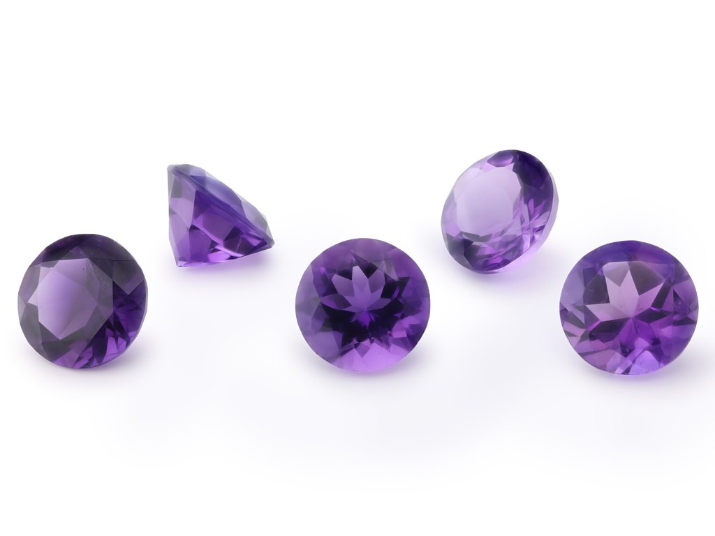 [QARB1000M] Amethyst 10mm Round Mid to Strong Colour 