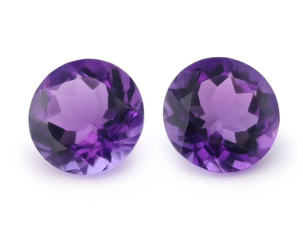Amethyst 12mm Round Mid to Strong Colour 