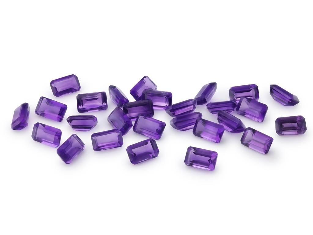 [QAOS0503M] Amethyst Mid to Strong 5x3mm Emerald Cut