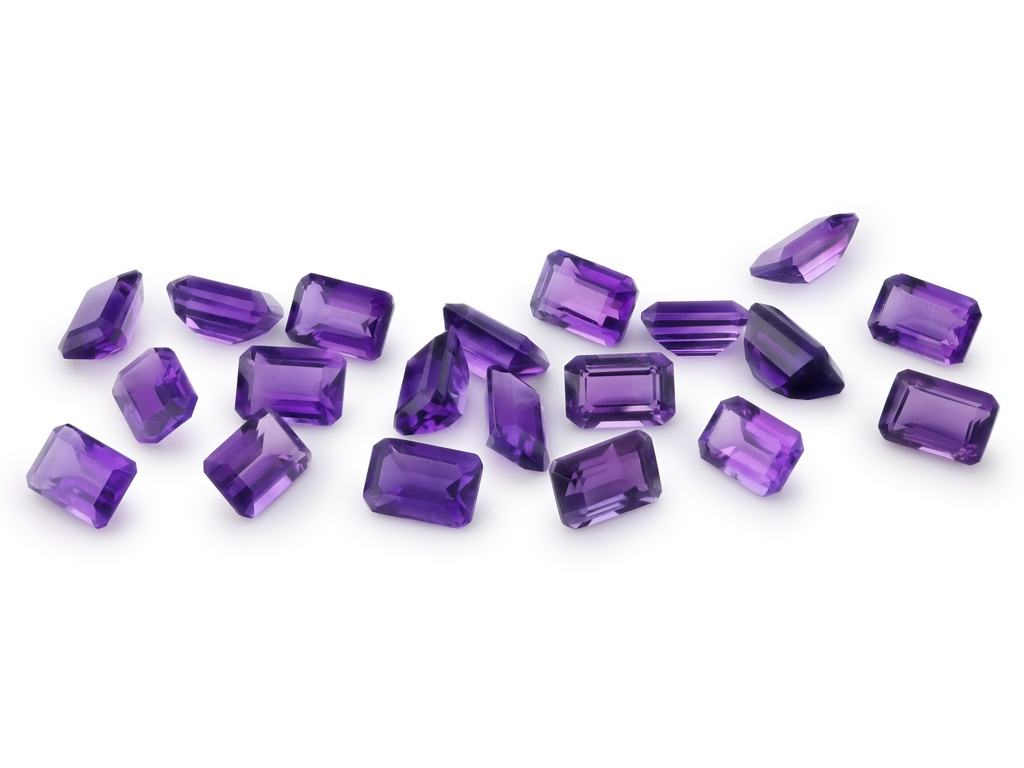 [QAOS0604M] Amethyst Mid to Strong 6x4mm Emerald Cut