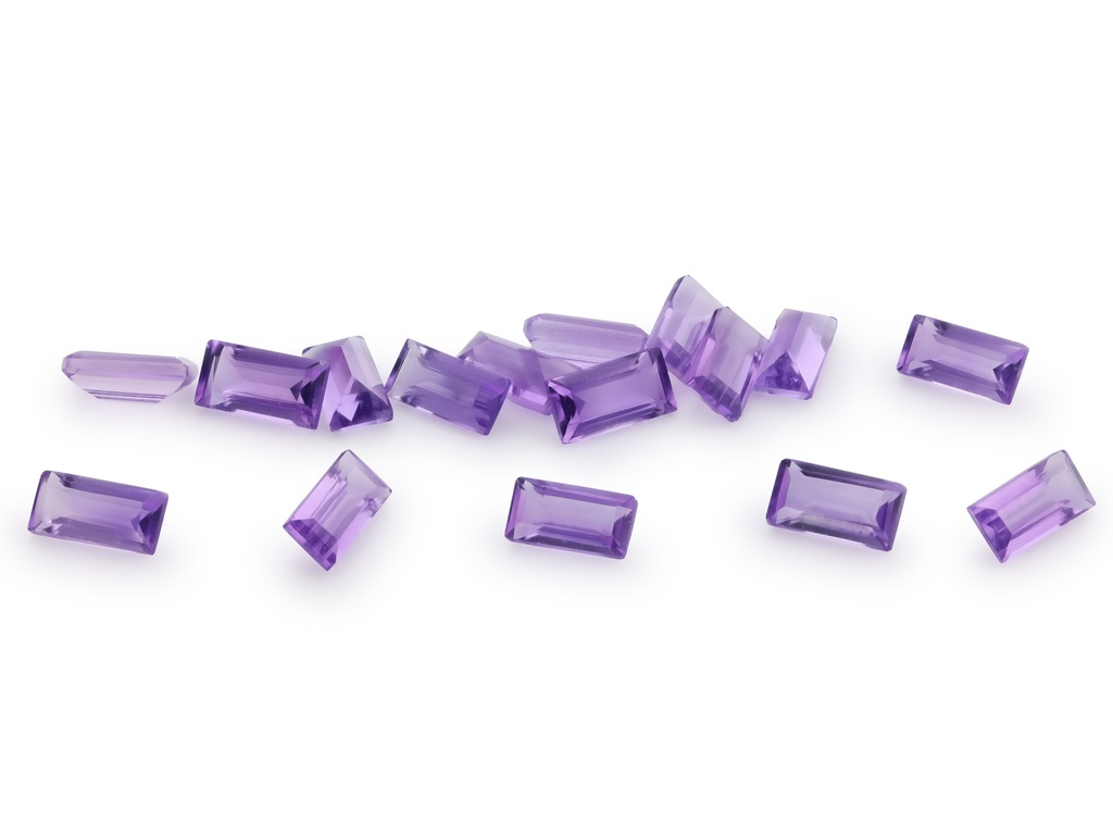 Amethyst 4x2mm Baguette Mid to Strong Colour 