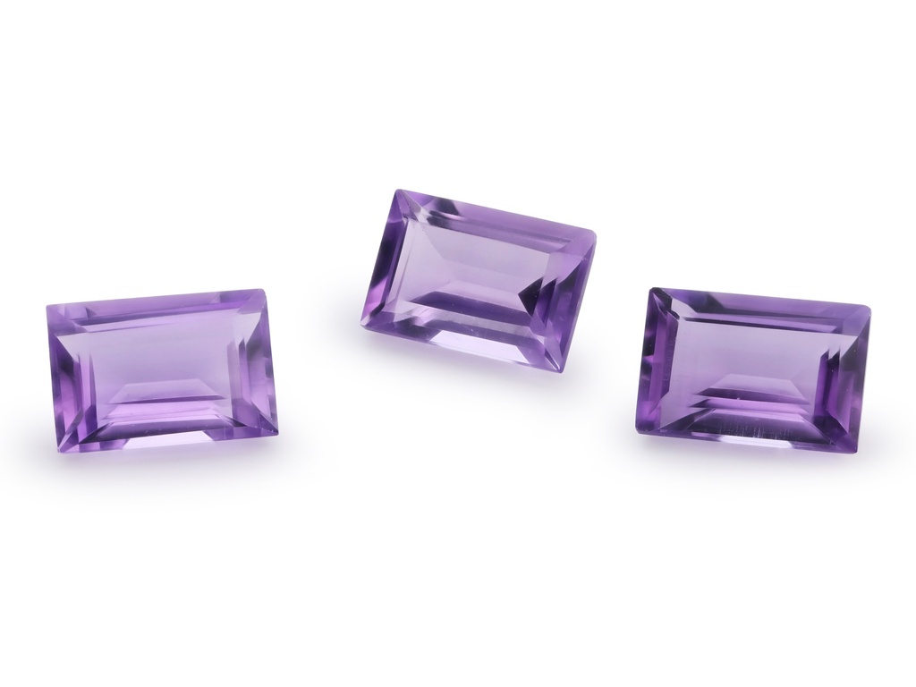 Amethyst 6x4mm Baguette Mid to Strong Colour 