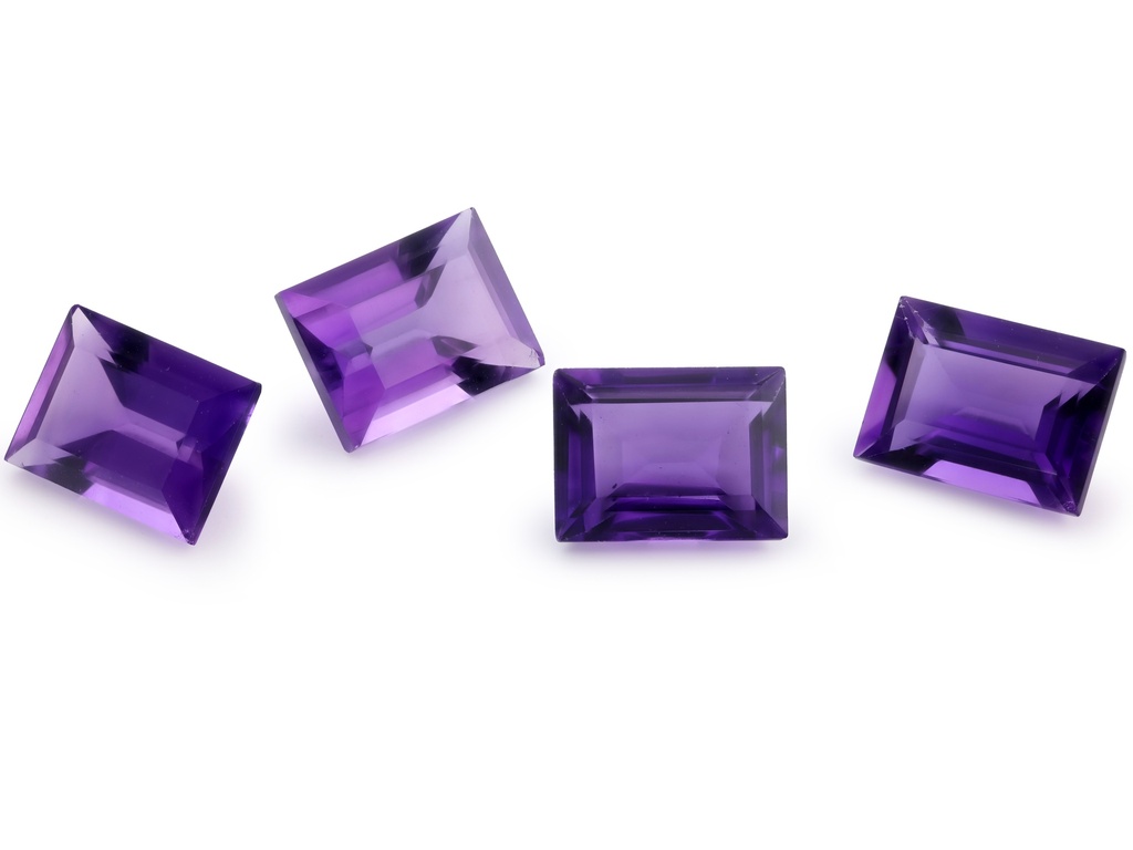 Amethyst 8x6mm Baguette Dark
