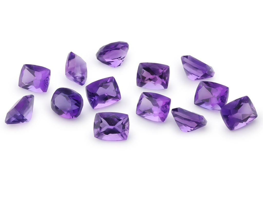 Amethyst 5x4mm Cushion Mid to Dark