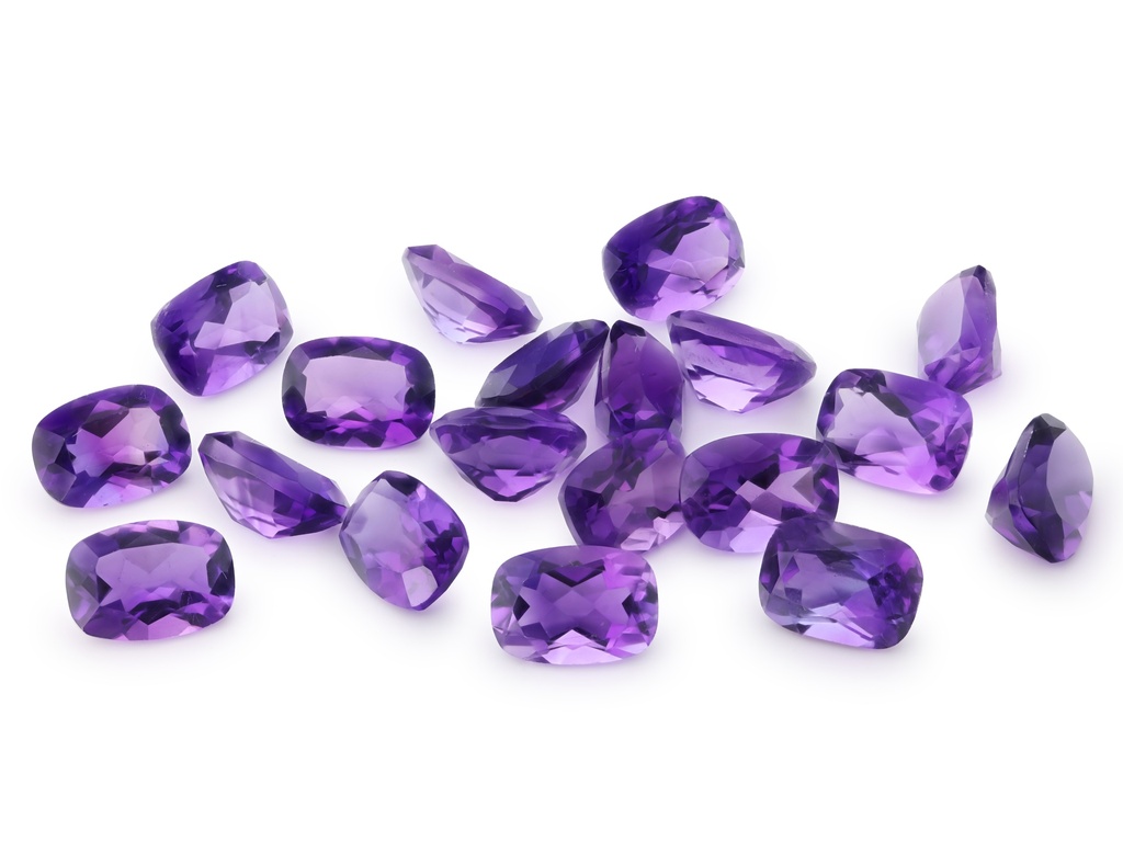 Amethyst 7x5mm Cushion Mid to Dark