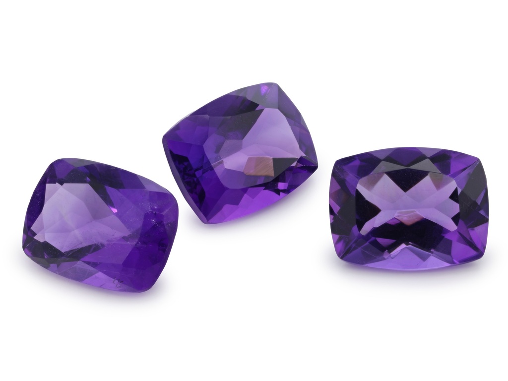 Amethyst 9x7mm Cushion Mid to Dark