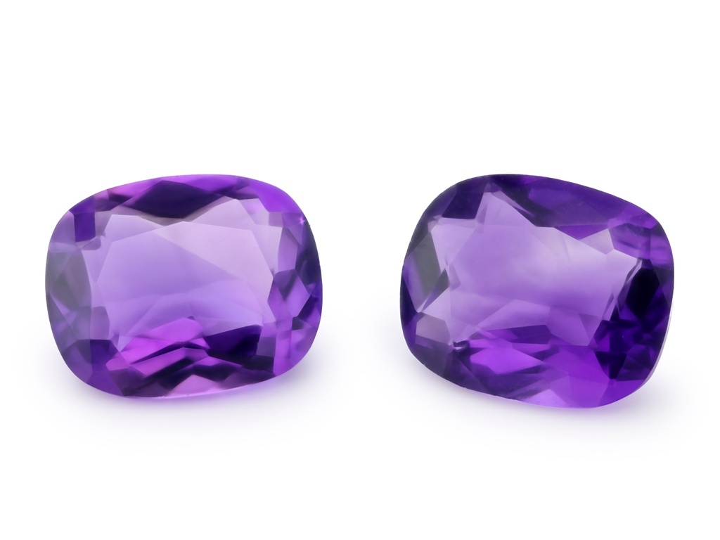 Amethyst 11x9mm Cushion Mid to Dark