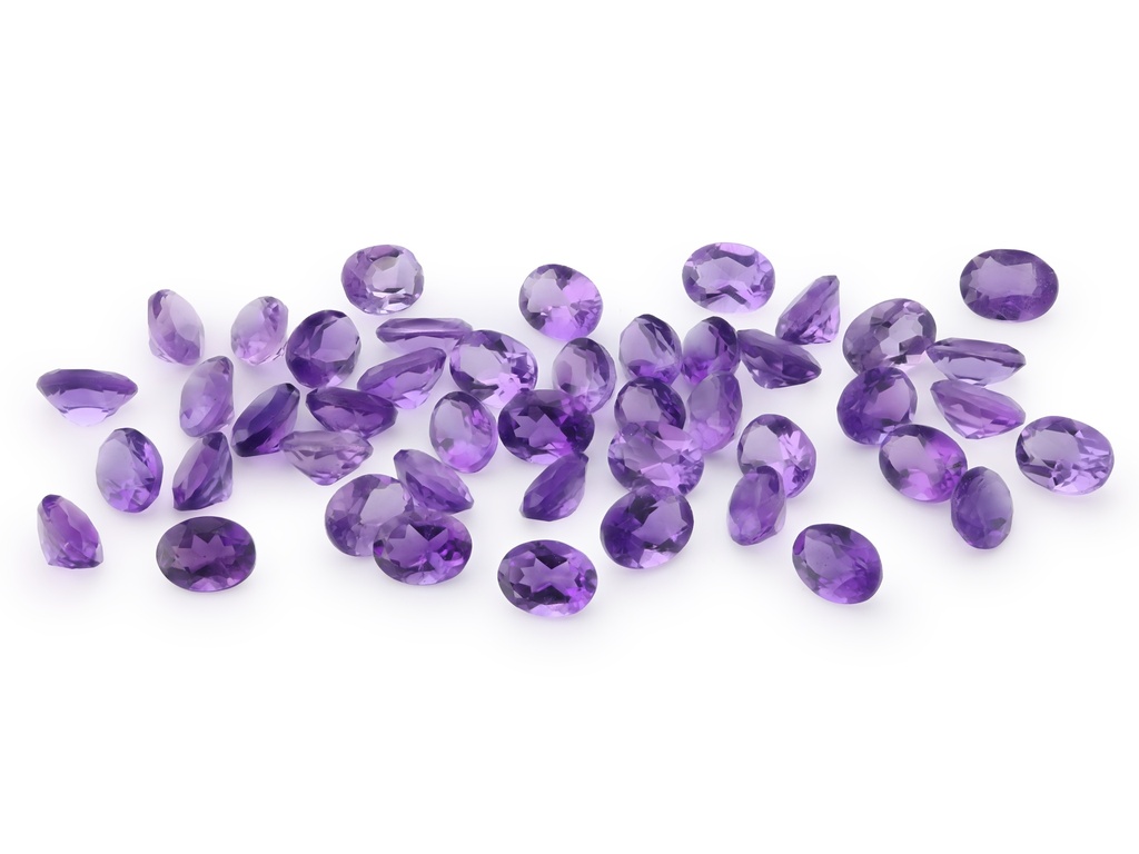 Amethyst 4x3mm Oval Mid to Strong Colour 