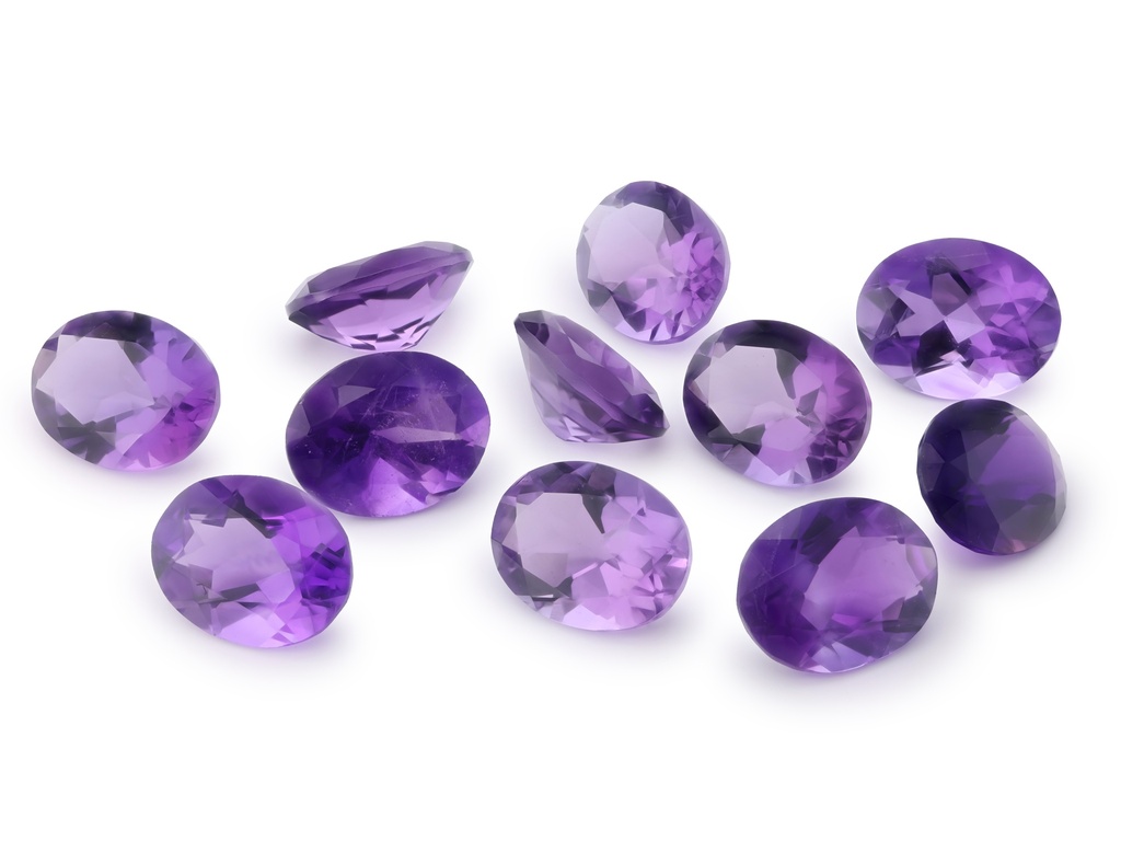 [QAVB0907M] Amethyst 9x7mm Oval Mid to Strong Colour 