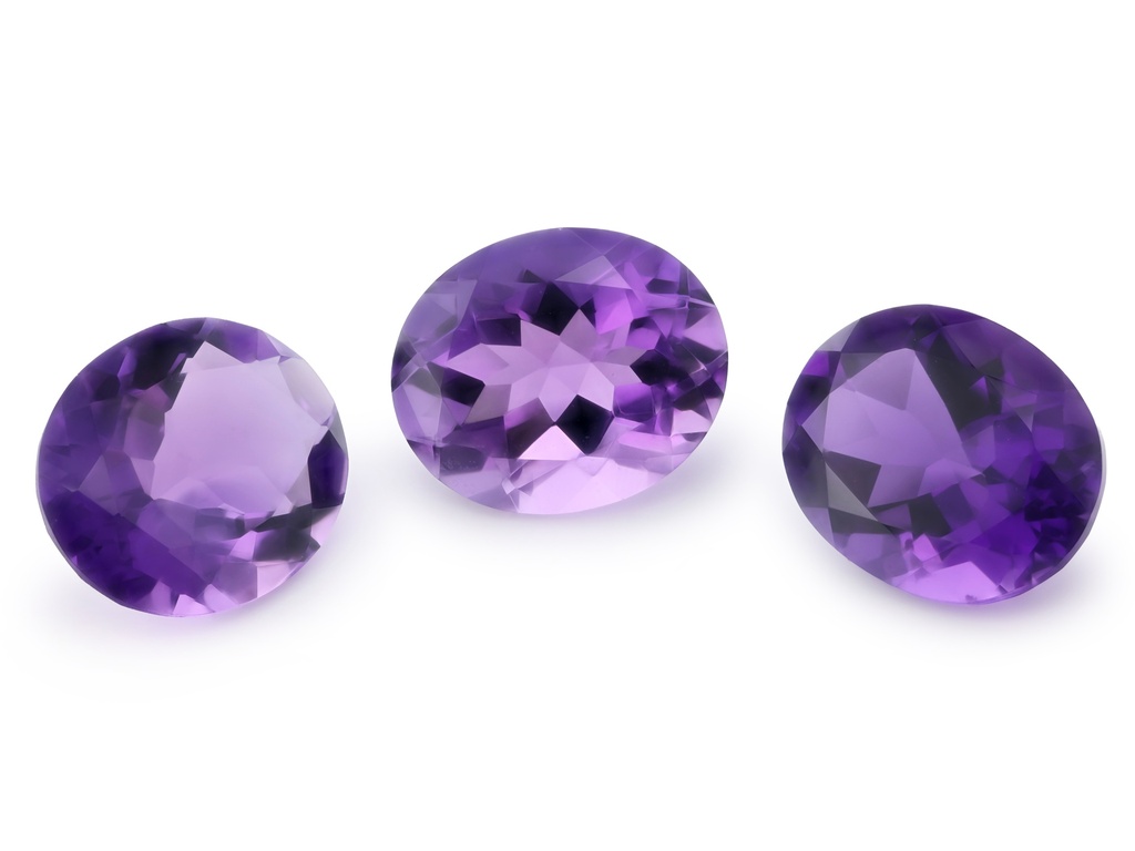 Amethyst 12x10mm Oval Mid to Strong Colour 