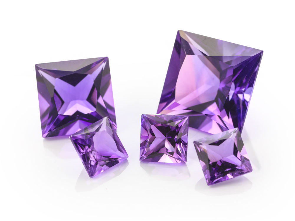 Amethyst 2.00mm Princess Cut Dark