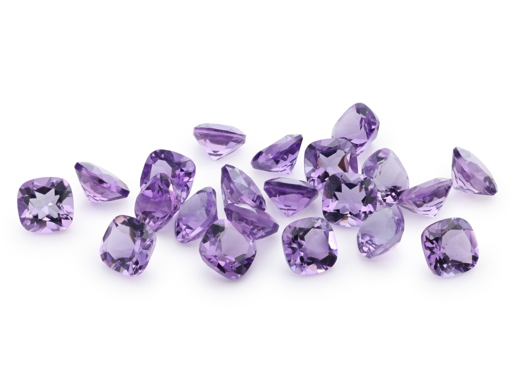 Amethyst 5.00mm Square Cushion Mid to Dark Colour
