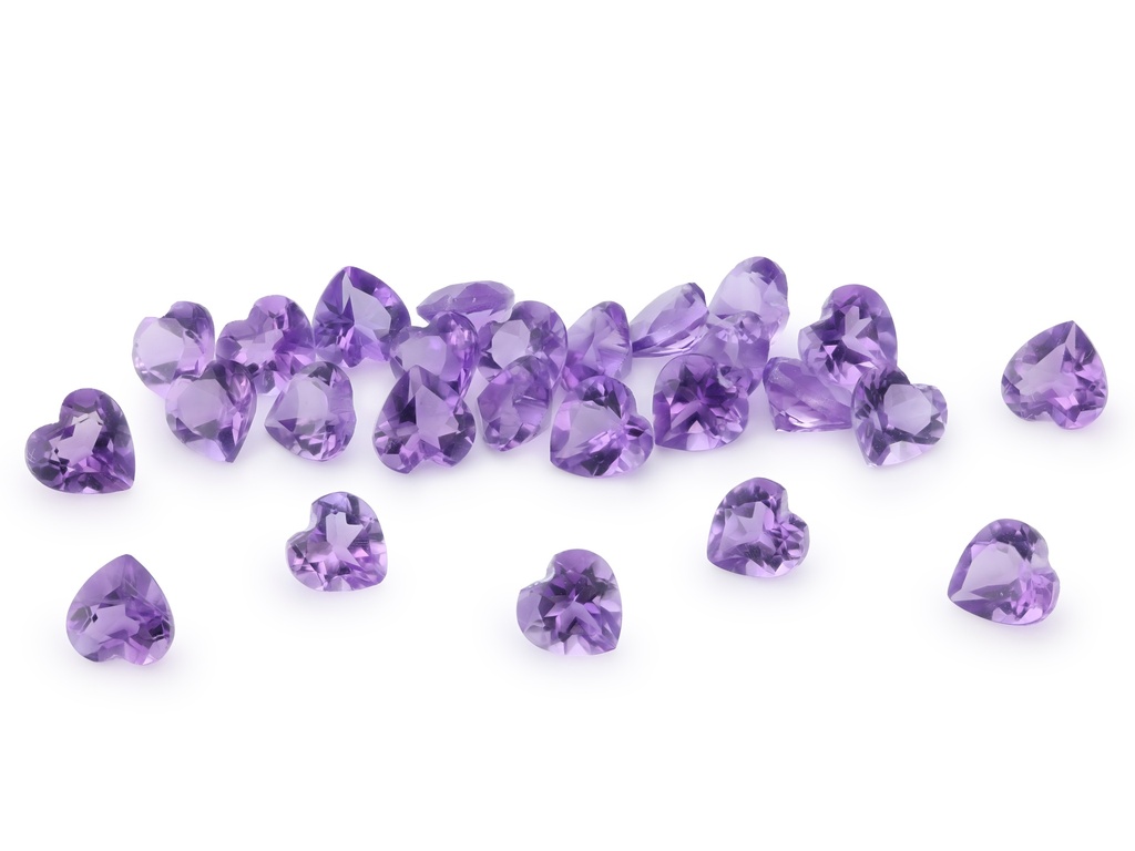 Amethyst 4.00mm Heart Shape Mid