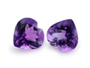 Amethyst 14mm Heart Shape Mid to Strong Colour 