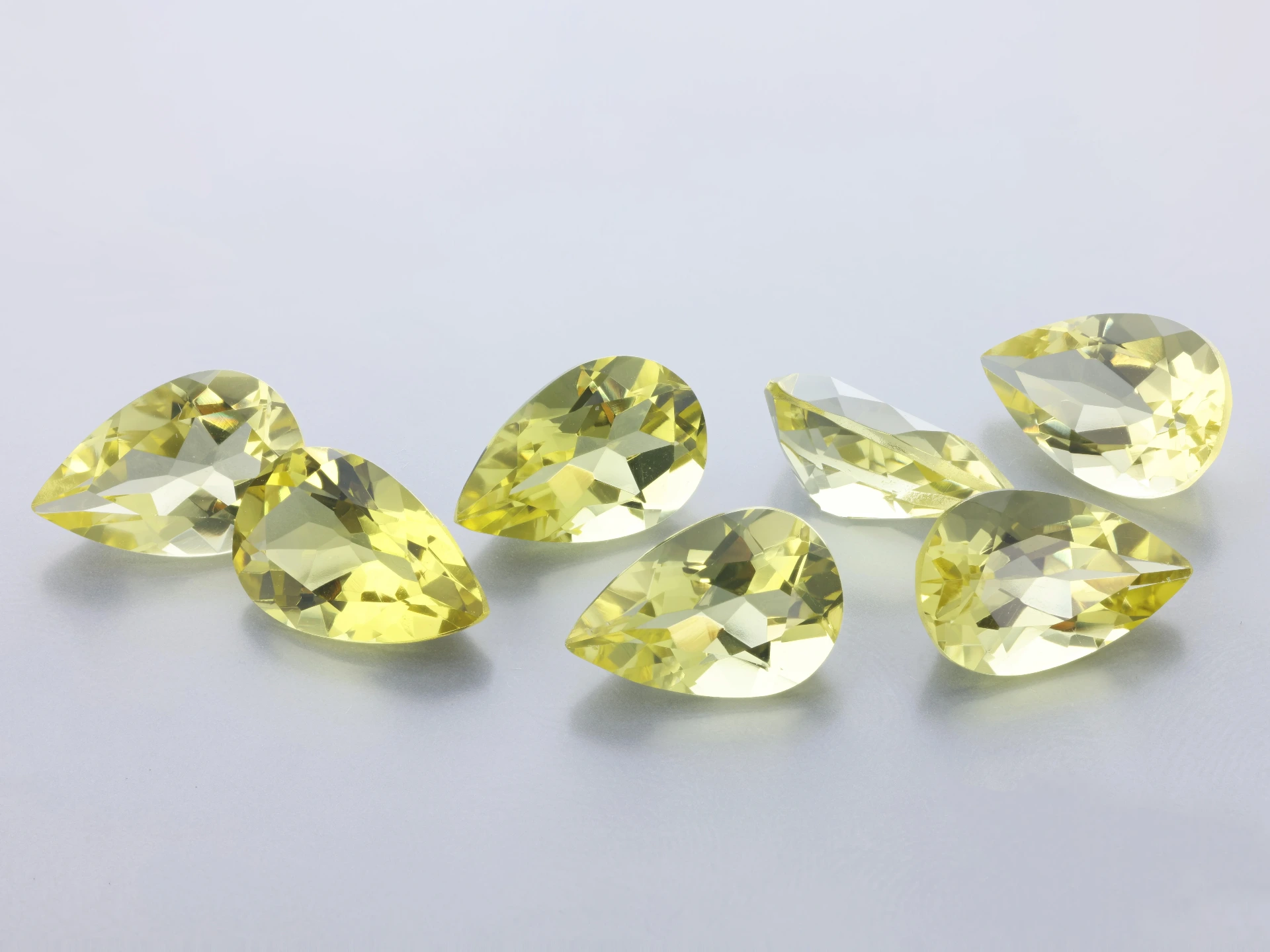 Lemon Quartz 12x8mm Pear Shape 