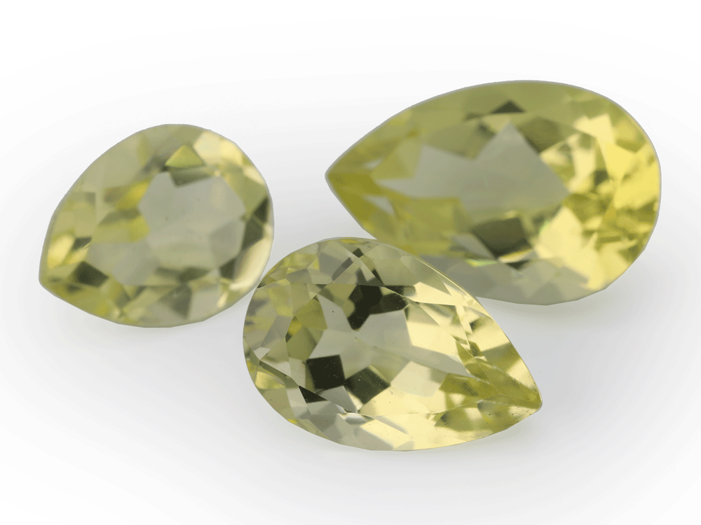 Lemon Quartz 20x15mm Pear Shape