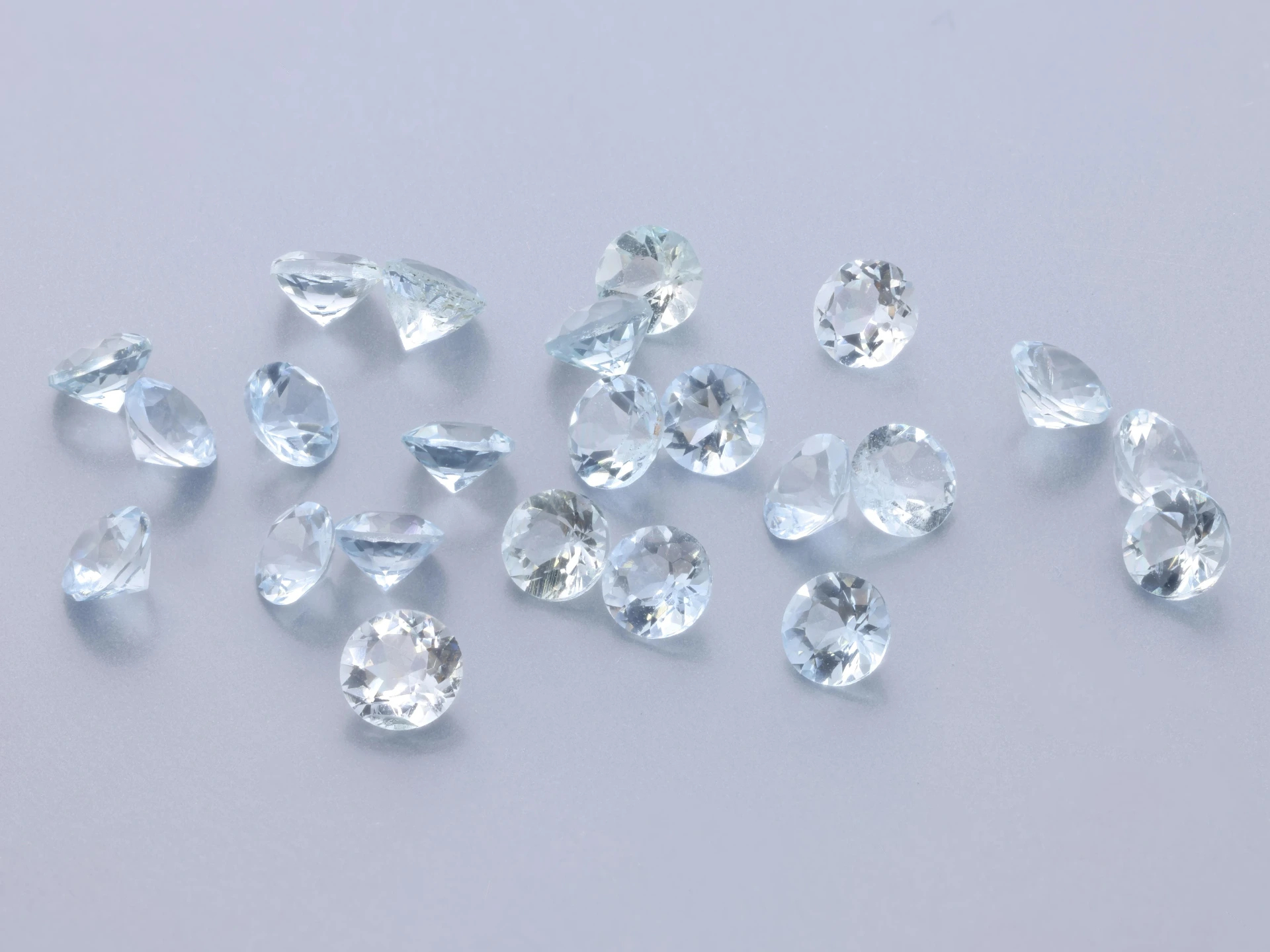 Aquamarine 3.00mm Round Light Blue