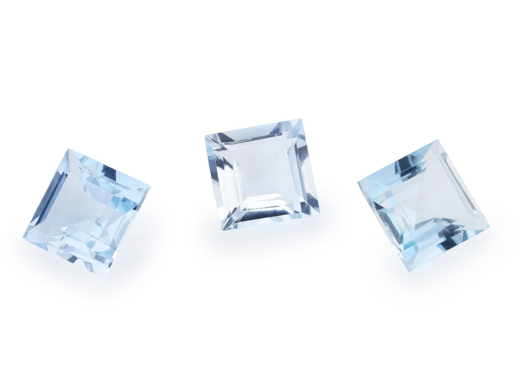 Aquamarine 4.50mm Carre Cut Mid Blue