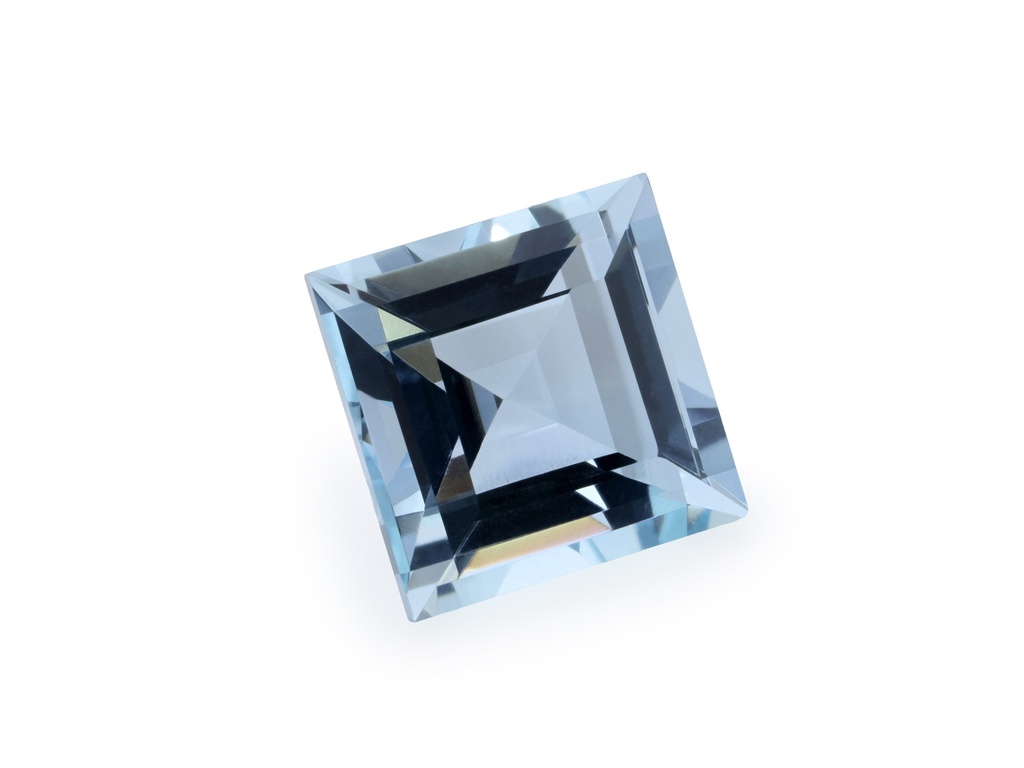 Aquamarine 7.00mm Carre Cut Light Blue