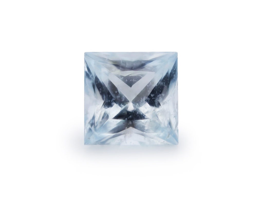Aquamarine 6.00mm Princess Cut Light Blue