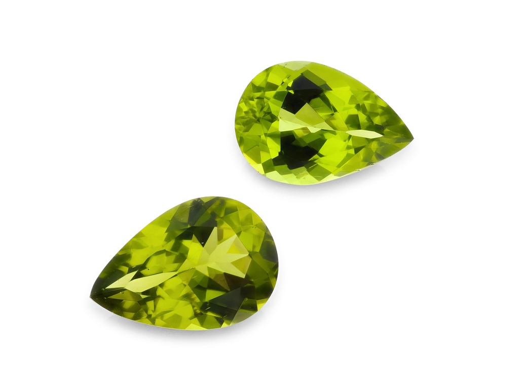 [PRPB1309X1] Peridot 13x9mm Pear Shape Pair