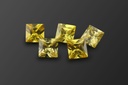 Cubic Zirconia 8.00mm Princess Cut Yellow