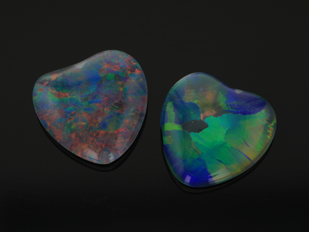 [NTHC1200] Opal Triplet 12mm Heart Shape