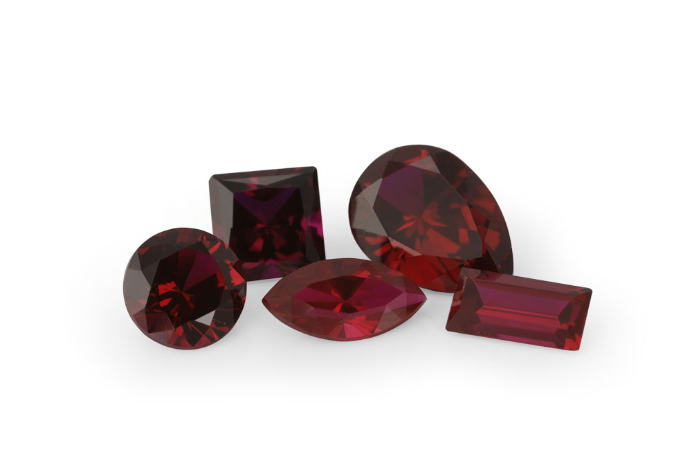 [RSDSQP-04] Synthetic/Lab Grown Ruby Dark Red 4.00mm Princess Cut Signity