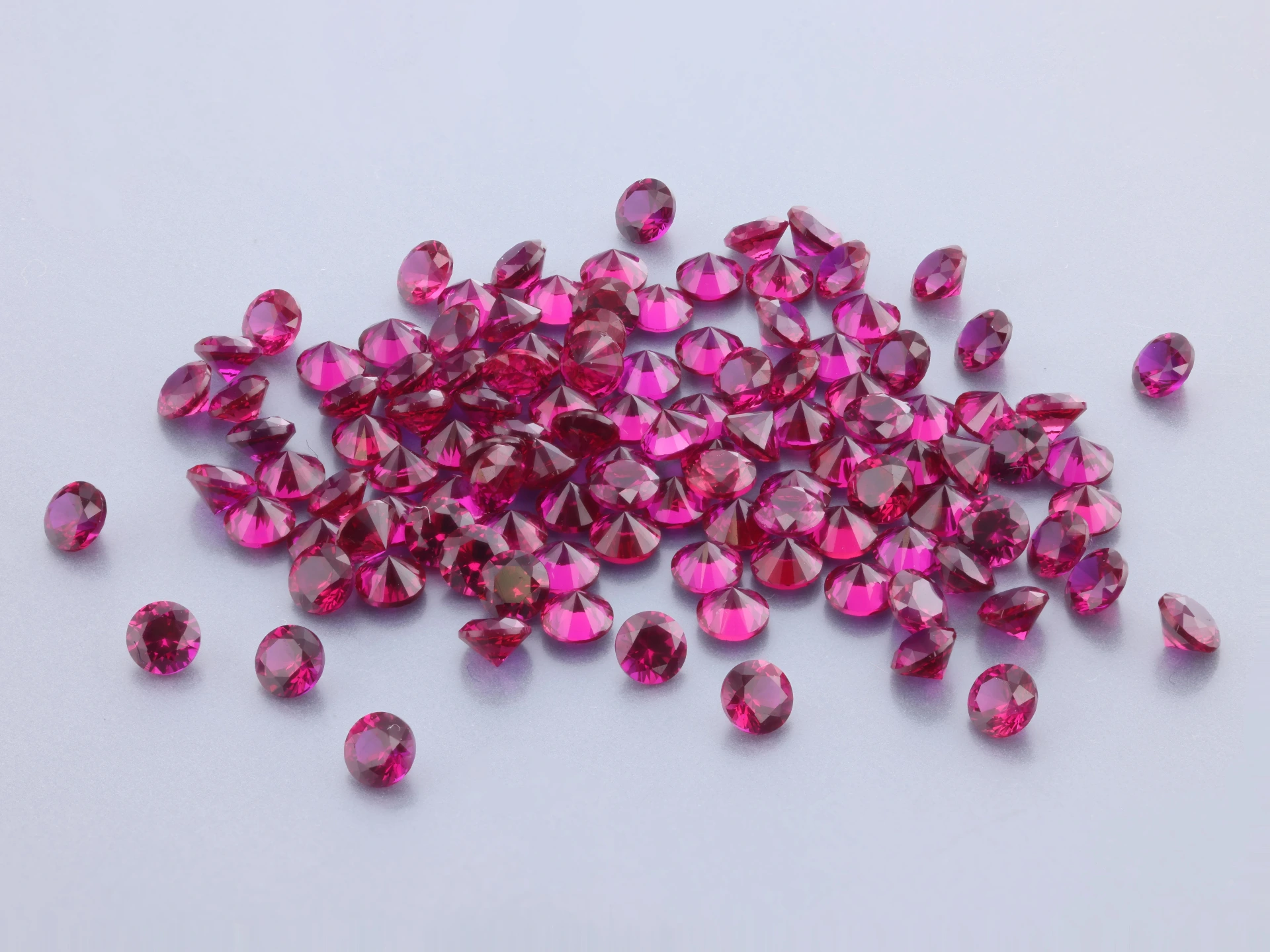 [YRRB0225S] Synthetic/Lab Grown Ruby 2.25mm Round Bright Red