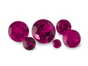 Synthetic/Lab Grown Ruby 1.00mm Round Dark Pink Red