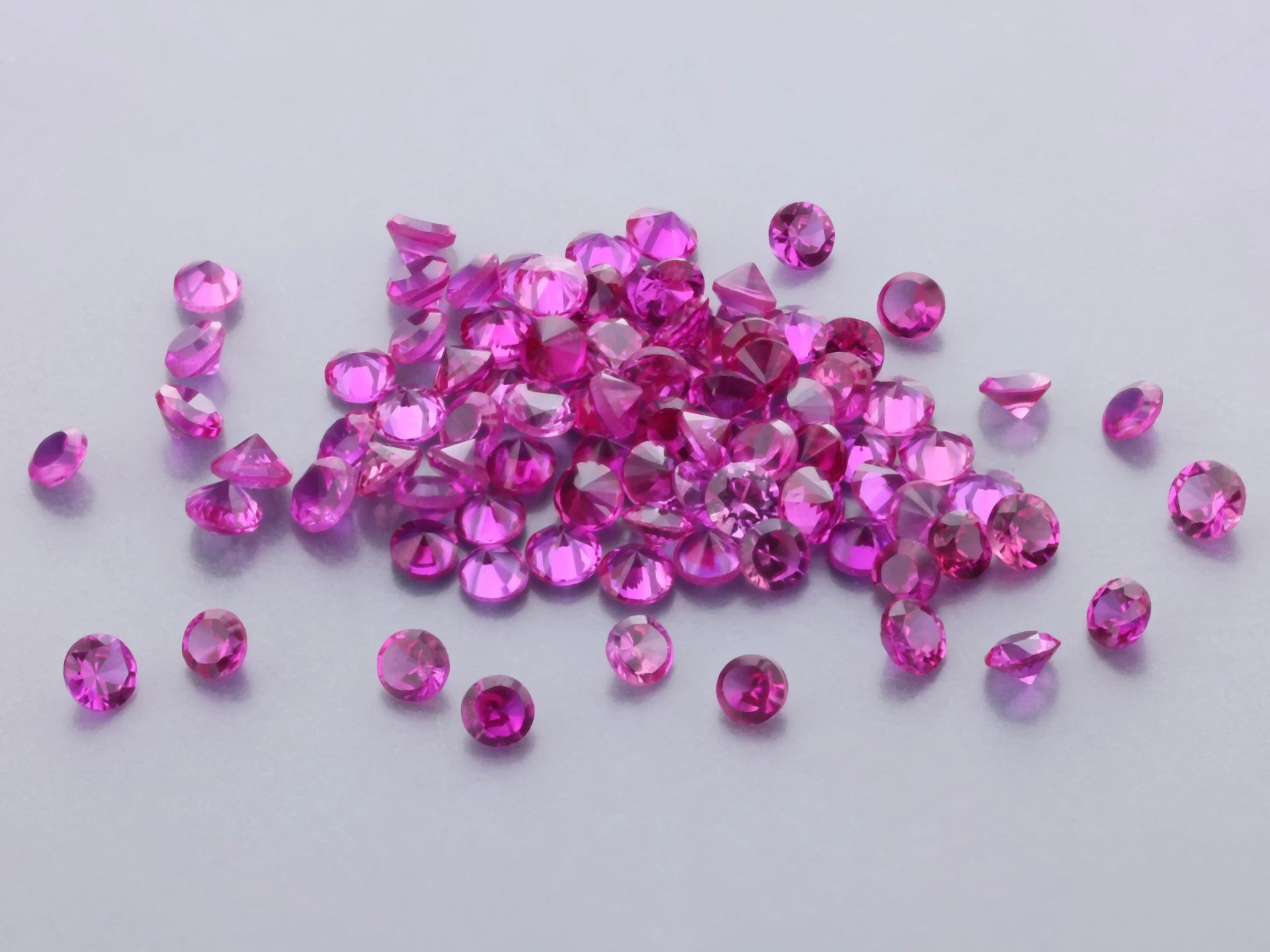 [YKRB0125D] Synthetic/Lab Grown Ruby 1.25mm Round Dark Pink Red