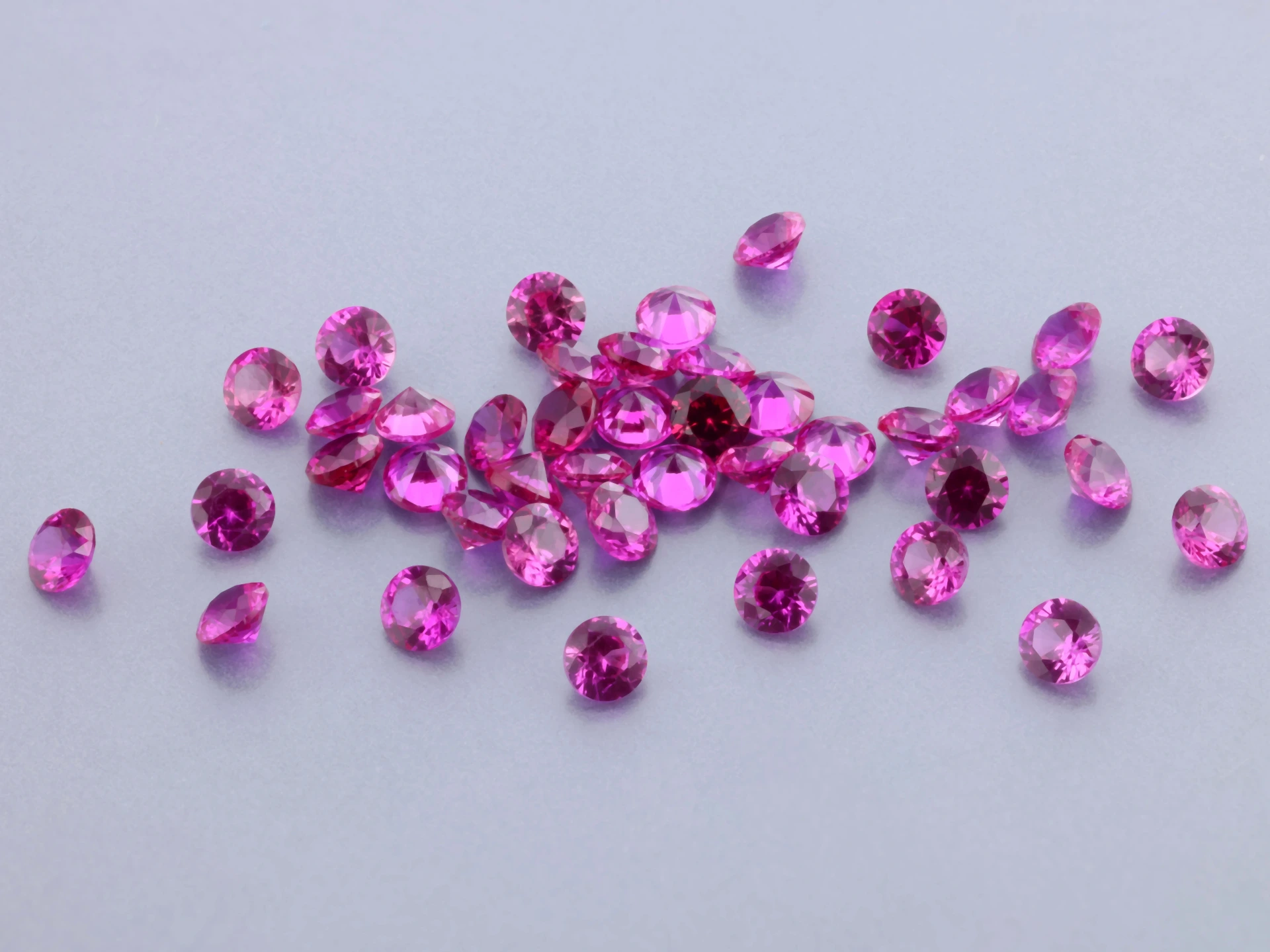 [YKRB0200D] Synthetic/Lab Grown Ruby 2.00mm Round Dark Pink Red