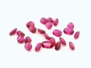 Synthetic/Lab Grown Ruby 4x3mm Oval Dark Pink Red