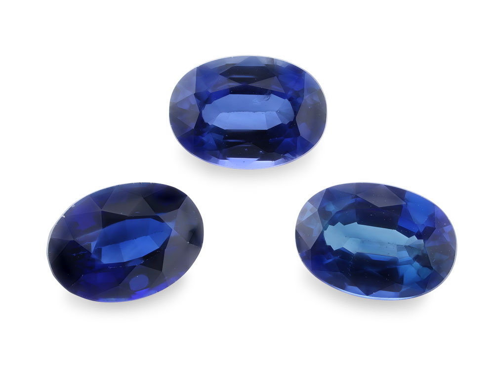Ceylon Sapphire 6x4mm Oval Dark Blue