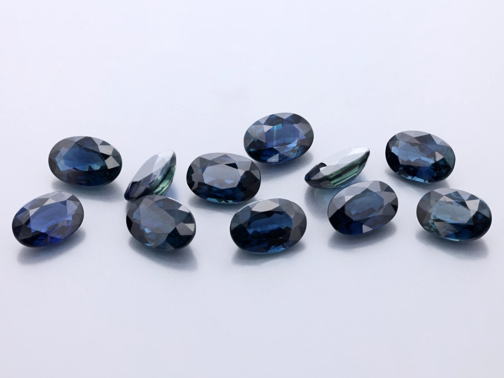 Australian Sapphire 6x4mm Oval Dark Blue