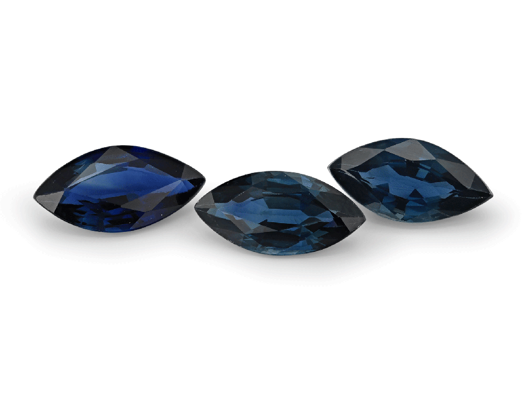 Australian Sapphire 8x4mm +/- Marquise Mid Blue