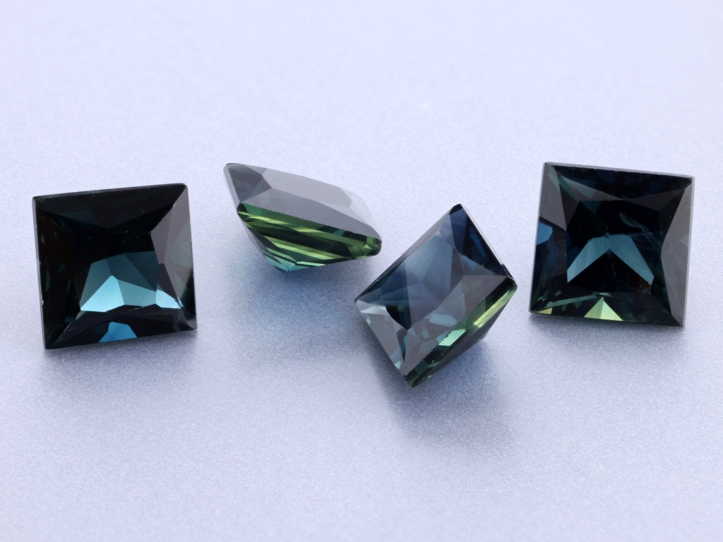 Australian Sapphire 4.50mm Princess Cut Dark Blue