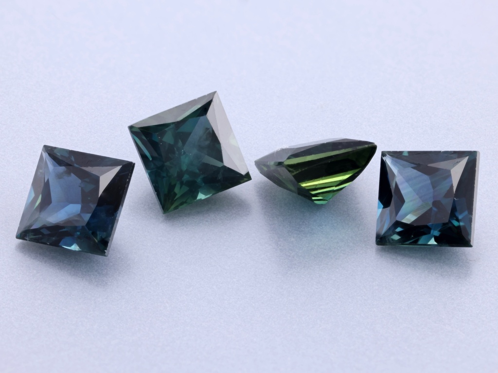 Australian Sapphire 4.50mm Princess Cut Mid Blue