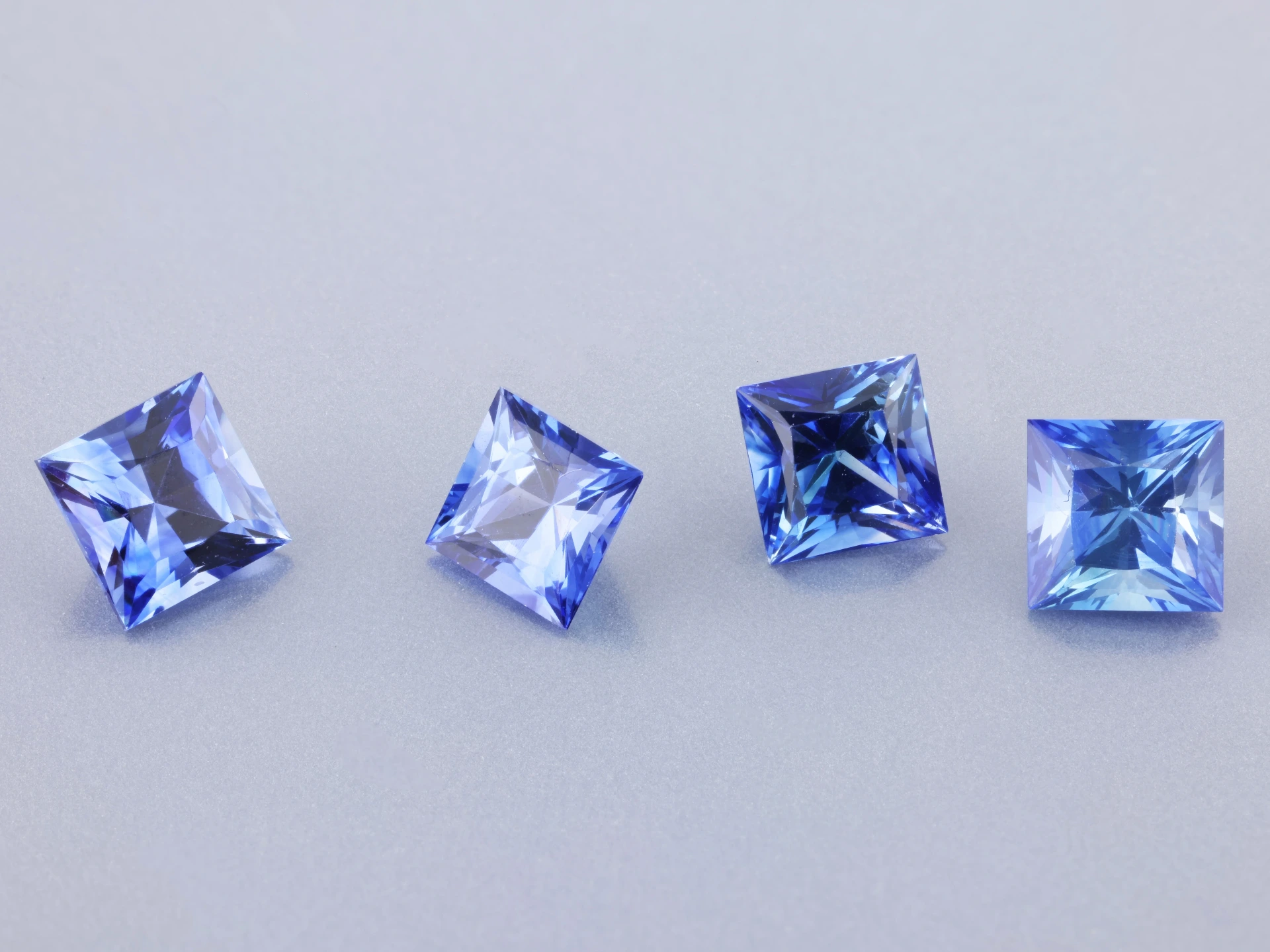 Ceylon Sapphire 4.00mm Princess Cut Dark Blue