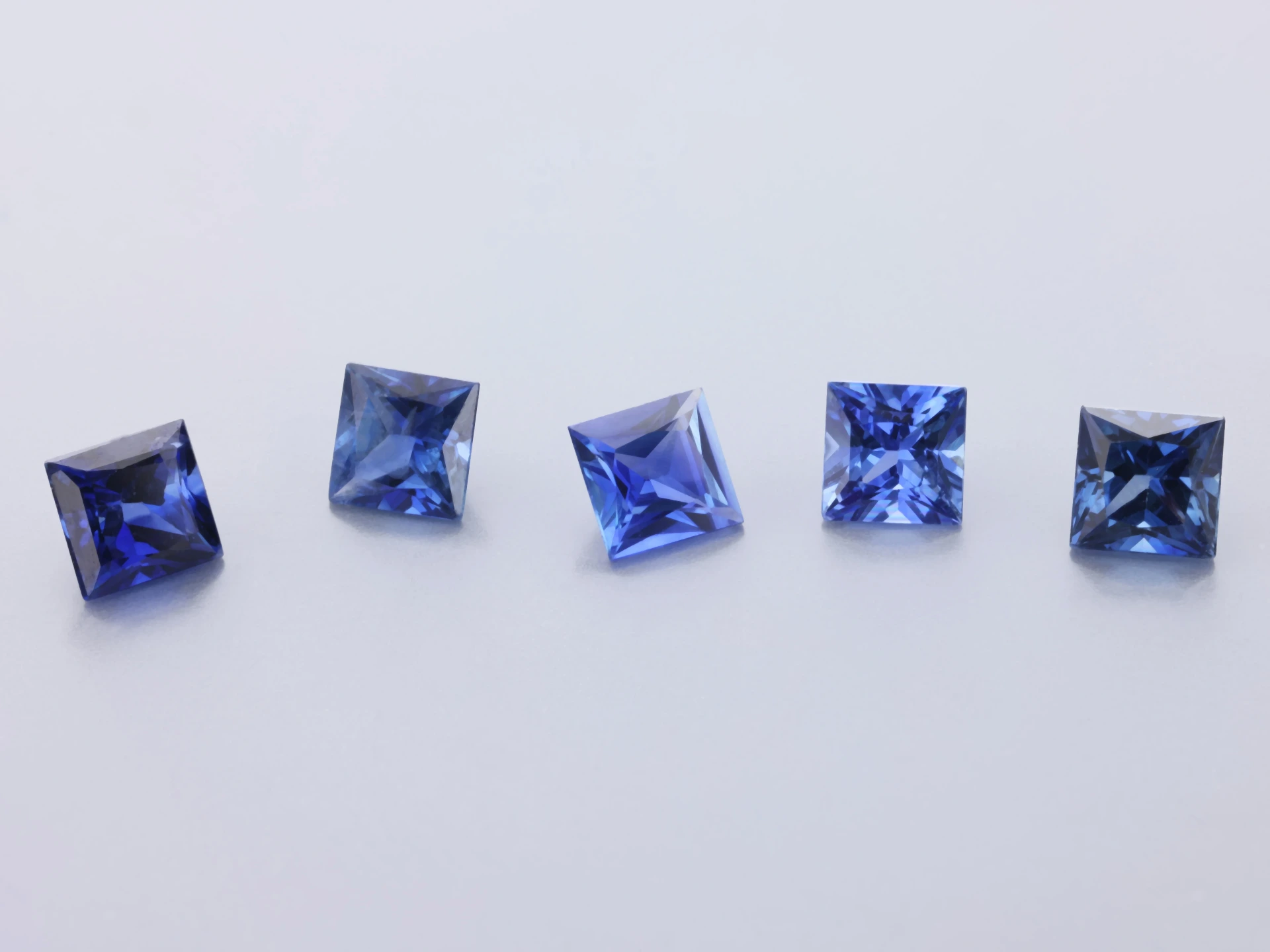 Ceylon Sapphire 3.75mm Princess Cut Dark Blue